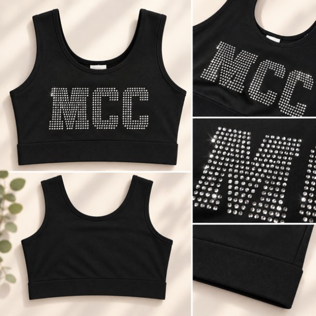 MCC Top Crop Sport neutral - einseitg bedruckt